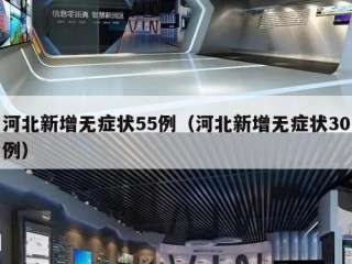 河北新增无症状55例（河北新增无症状30例）