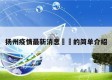 扬州疫情最新消息㊙️的简单介绍